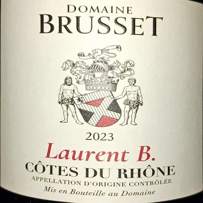 2023 Laurent B. Dom. Brusset Côte du Rhone.
